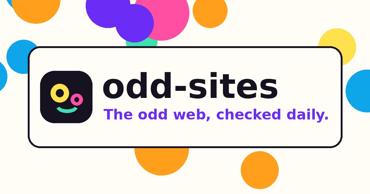 Random Weird Phones Odd Websites: Weird & Useless Websites (Checked Daily)