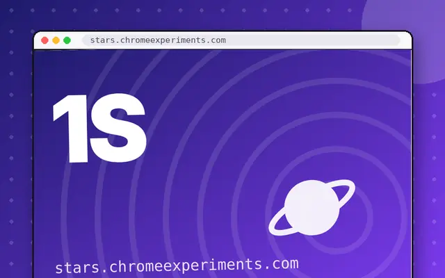 100,000 Stars: preview of stars.chromeexperiments.com