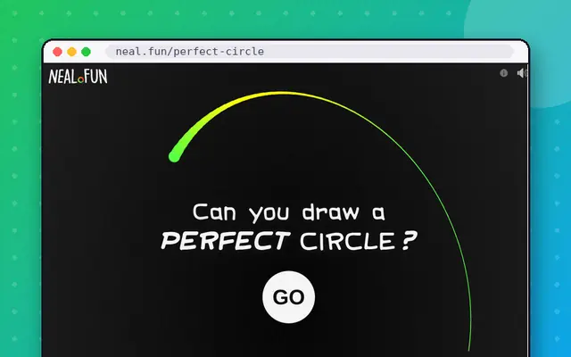 Draw a Perfect Circle: preview of neal.fun