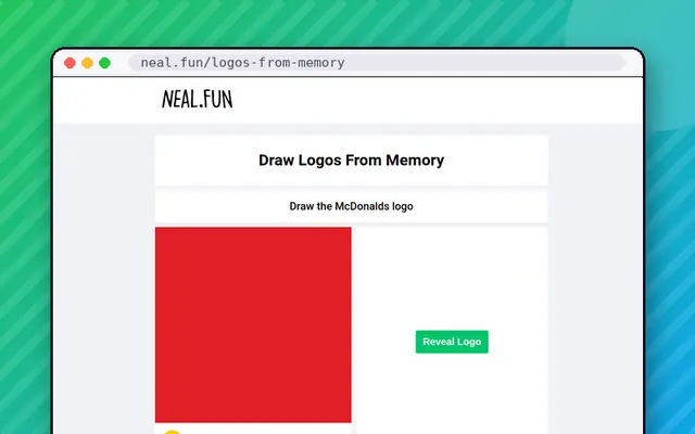 Draw Logos From Memory: preview of neal.fun