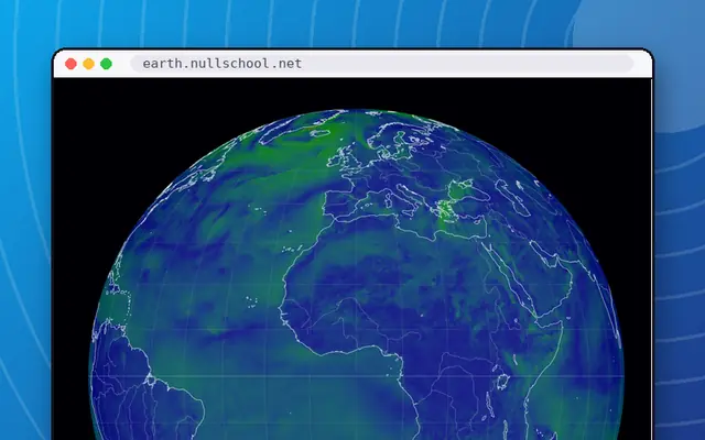 earth: preview of earth.nullschool.net