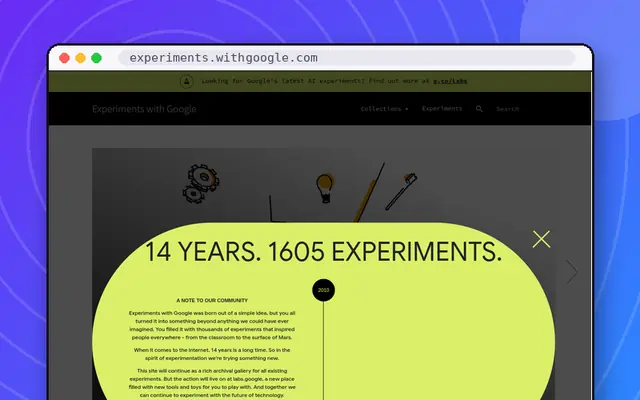 Experiments with Google: preview of experiments.withgoogle.com