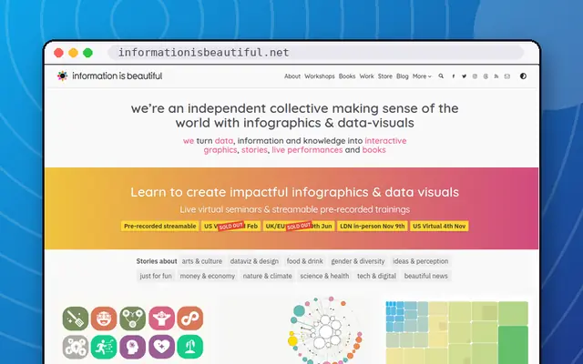 Information is Beautiful: preview of informationisbeautiful.net