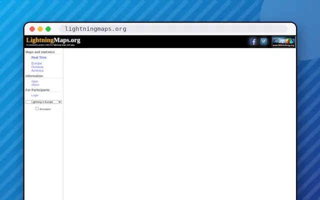 LightningMaps.org: preview of lightningmaps.org
