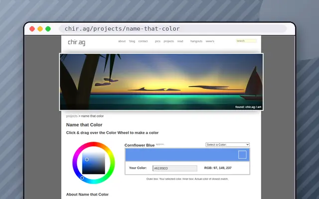 Name that Color: preview of chir.ag