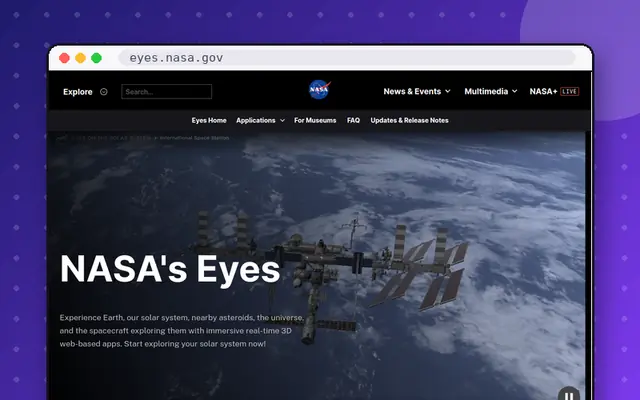NASA's Eyes: preview of eyes.nasa.gov