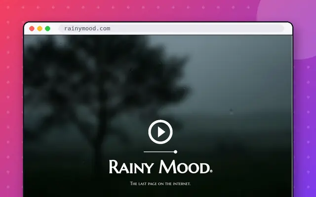 Rainy Mood: preview of rainymood.com