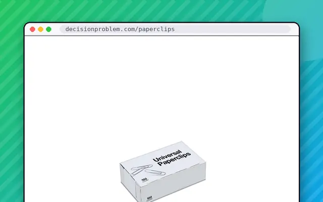 Universal Paperclips: preview of decisionproblem.com