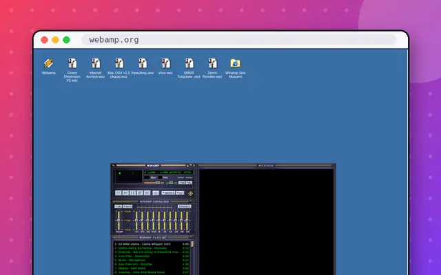 Webamp: preview of webamp.org