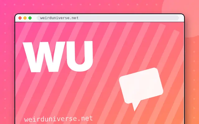 Weird Universe: preview of weirduniverse.net