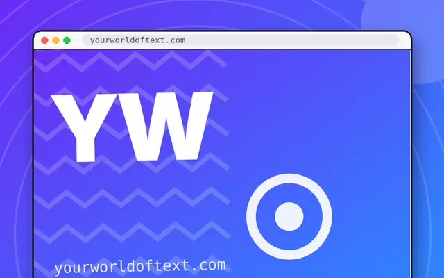 Your World of Text: preview of yourworldoftext.com